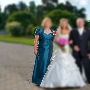 Jade by Jasmine MOB Dress - Teal Shimmer